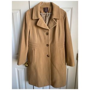 Anne Klein Camel Wool Coot
